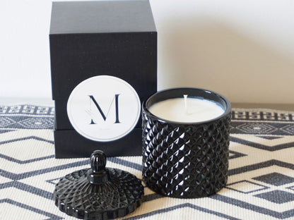 Ombre Leather Candle - Leather and Spices Scented Candle 230ml